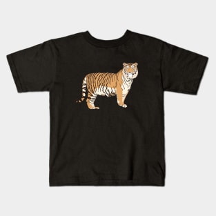 Side View Tiger Kids T-Shirt